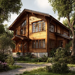 дом из бруса под ключ (фото)